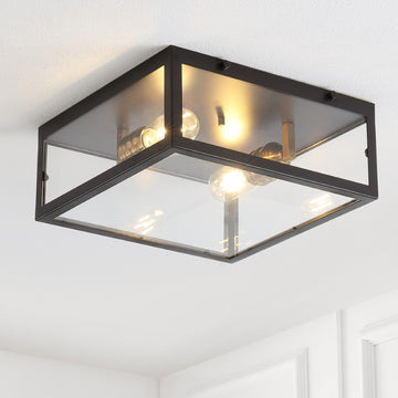 Grayson 12" Metal/Glass LED Flush Mount